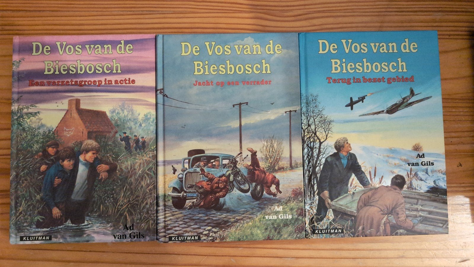 De Vos van de Biesbosch - 3-delige serie van Ad van Gils, Boeken, Tweede Wereldoorlog, Ophalen of Verzenden, Zo goed als nieuw