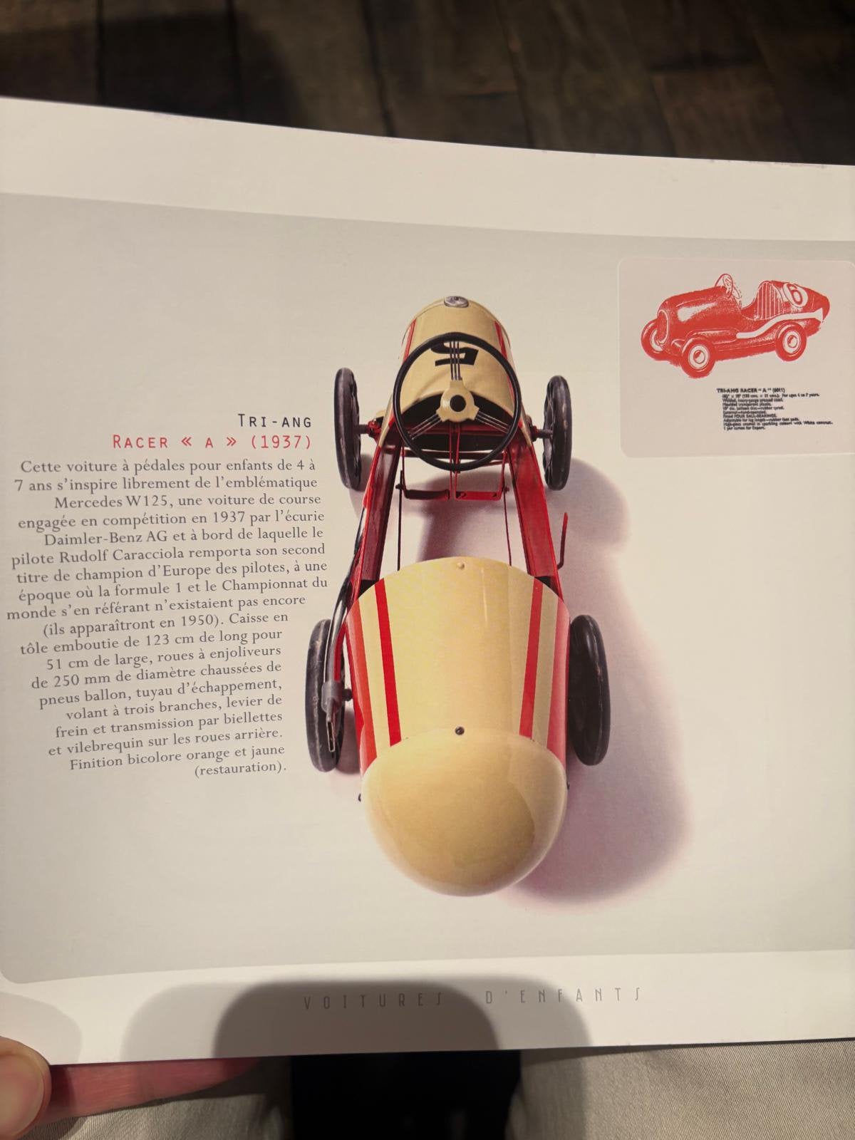 TRI ANG W125 Mercedes Racer Model (1937-1939) - Originele Pa, Ophalen of Verzenden, Gebruikt