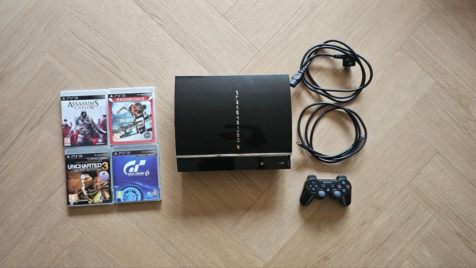 PlayStation 3 PS3 60GB CECHC04 incl originele controller, Ophalen, Met games, Phat, Zo goed als nieuw