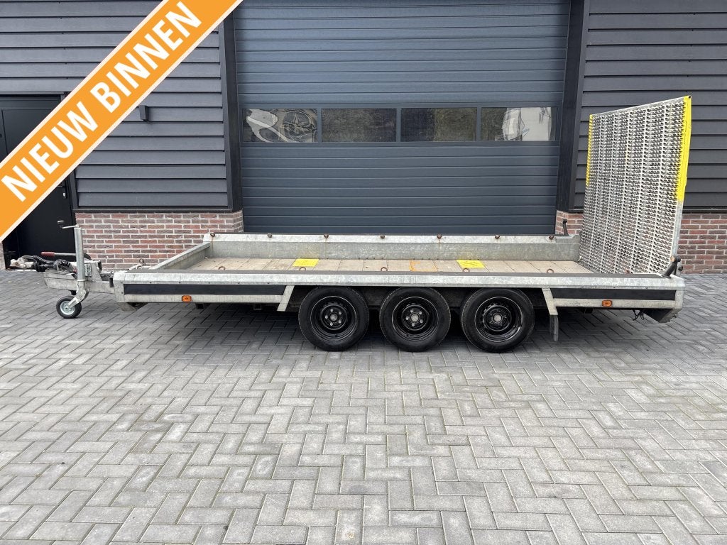 Hulco terrax Machinetransporter oprijwagen aanhanger 2016, Gebruikt