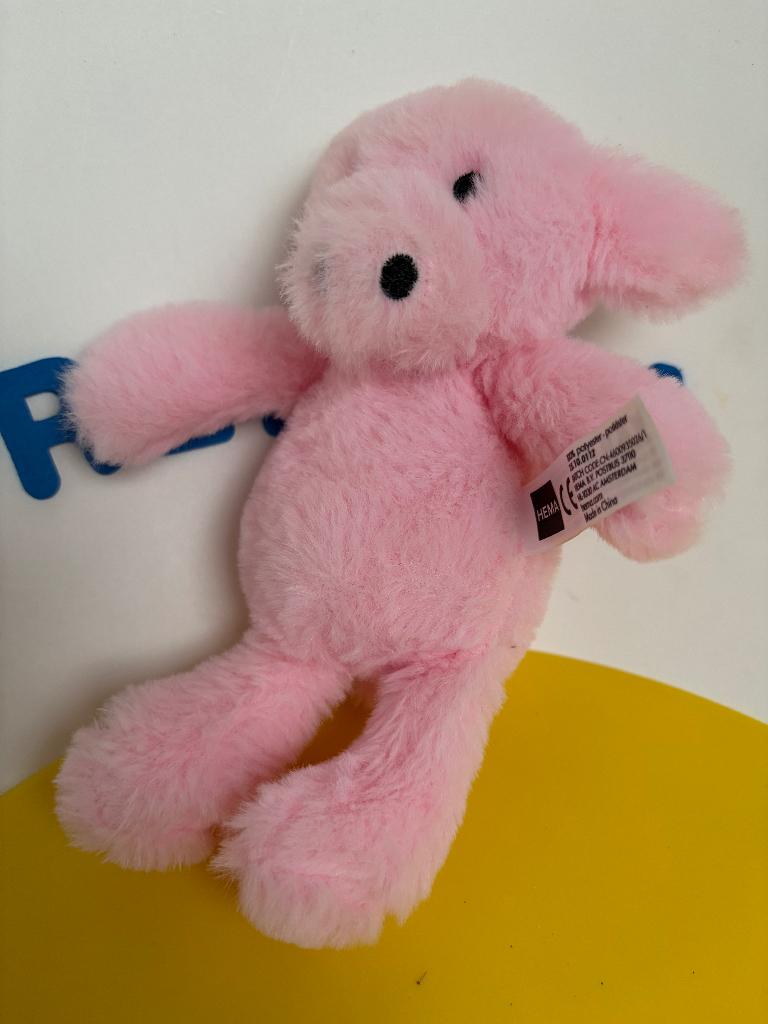 1248 hema varken varkentje roze, Kinderen en Baby's, Speelgoed | Knuffels en Pluche, Ophalen of Verzenden, Zo goed als nieuw, Overige typen