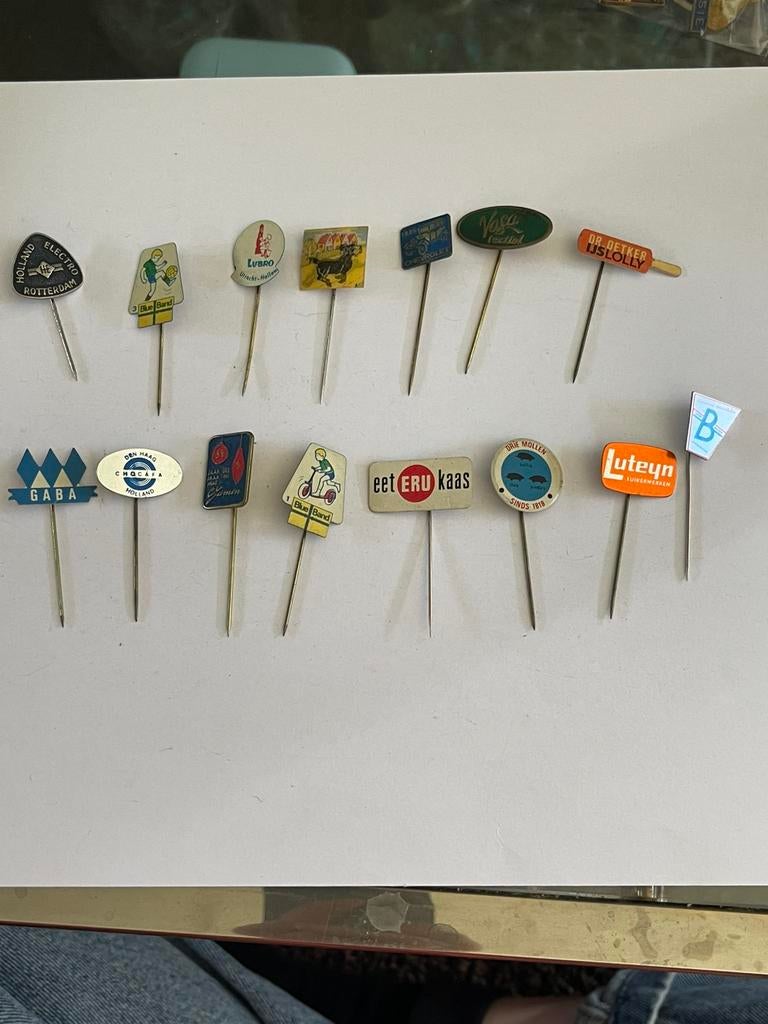 Vintage jaren ‘60’ speldjes set 28, Verzamelen, Ophalen of Verzenden, Zo goed als nieuw, Overige onderwerpen