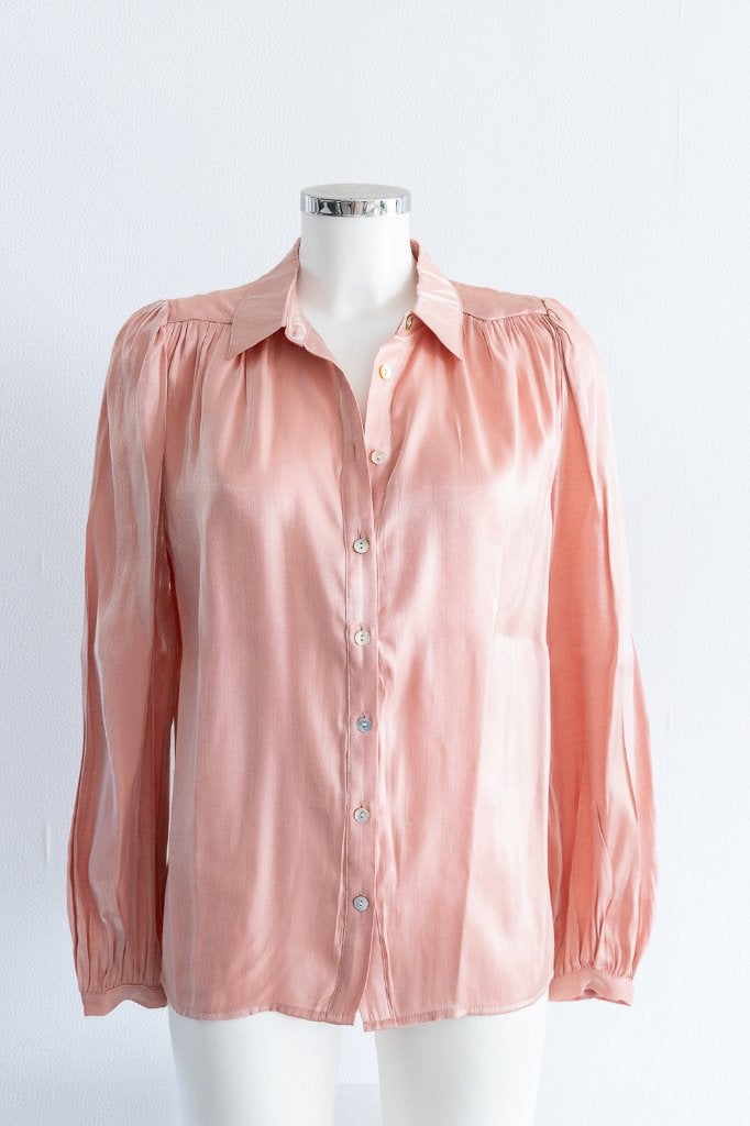 Prachtige poederroze glans blouse Esqualo maat 36 (NIEUW), Kleding | Dames, Blouses en Tunieken, Ophalen of Verzenden, Roze, Maat 36 (S)