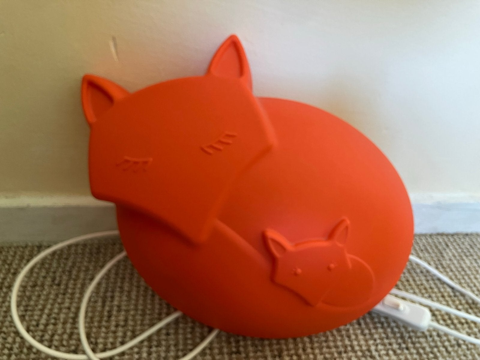 IKEA Spöka LED nachtlampje vos oranje, Oranje, Ophalen of Verzenden, Zo goed als nieuw, IKEA