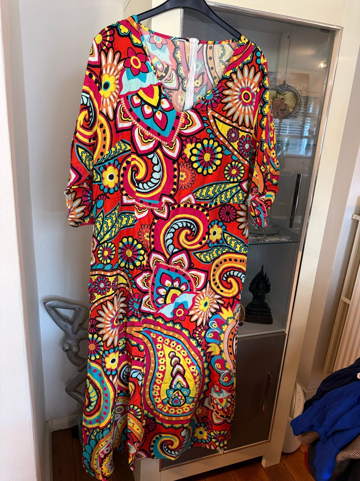 Chic Me Jurk 46/48 (4XL) - Kleurrijk Patroon nieuw, Kleding | Dames, Grote Maten, Ophalen of Verzenden, Nieuw, Meerkleurig, Jurk