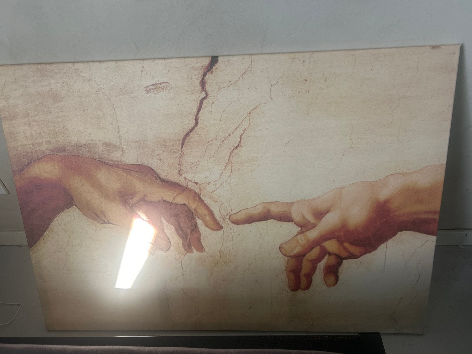 De Schepping van Adam - Michelangelo reproductie, Antiek en Kunst, Kunst | Schilderijen | Klassiek, Overige onderwerpen, Klassiek