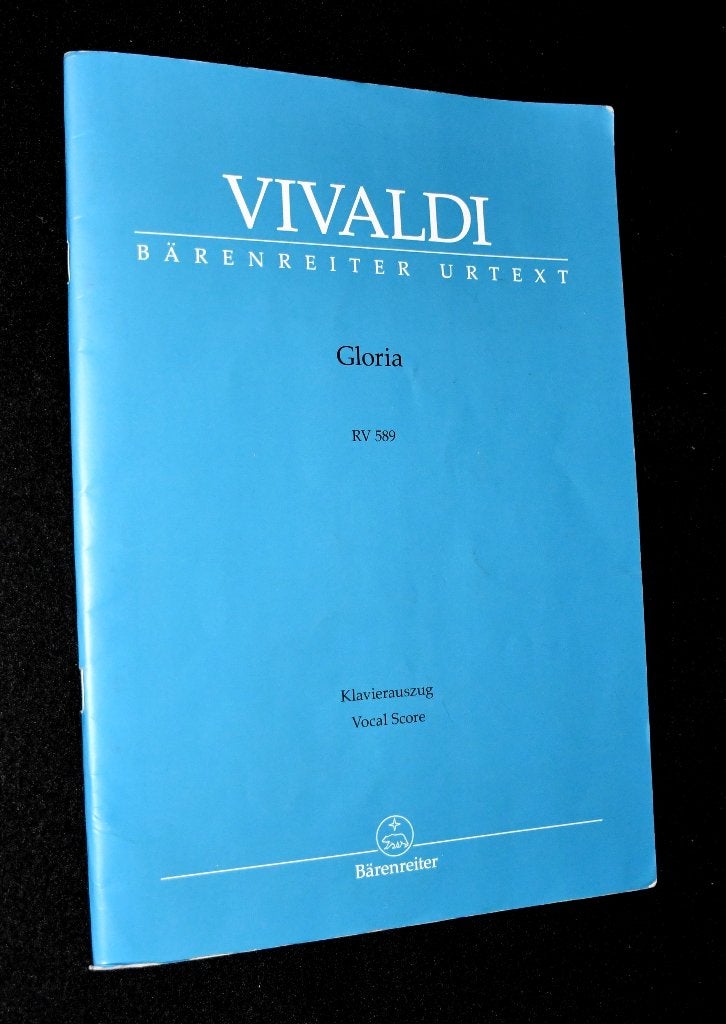 Vivaldi - Gloria - RV 589 - Klavierauszug - Vocal Score - Ba, Piano, Gebruikt, Klassiek, Ophalen of Verzenden