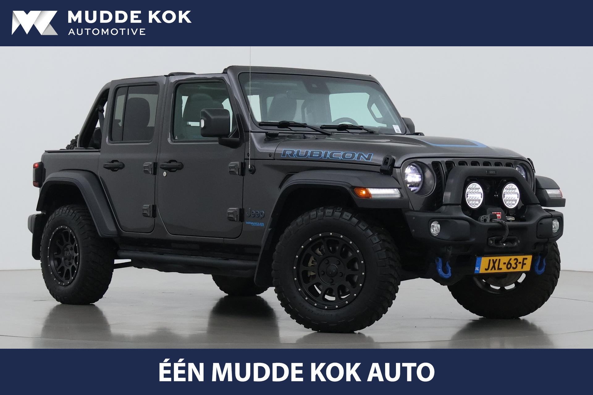 Jeep Wrangler Unlimited 4xe 380 Rubicon | Trekhaak | BLIS |, Auto's, Automaat, Euro 6, 4 cilinders, Cabriolet