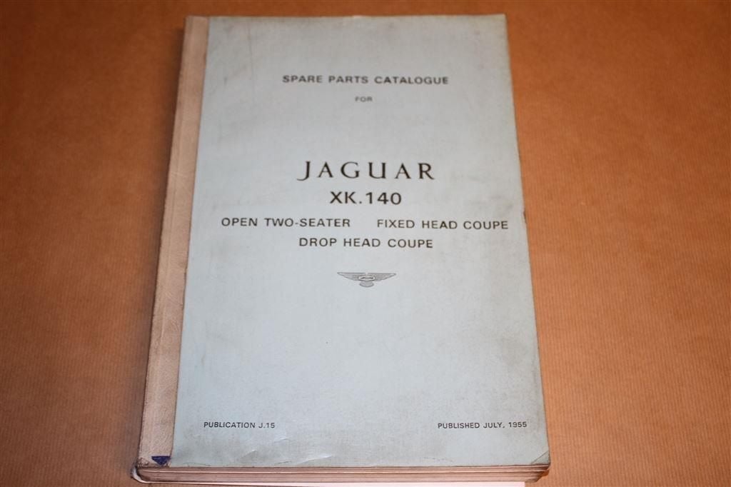 Jaguar XK 140 Spare Parts Catalogue, Ophalen of Verzenden
