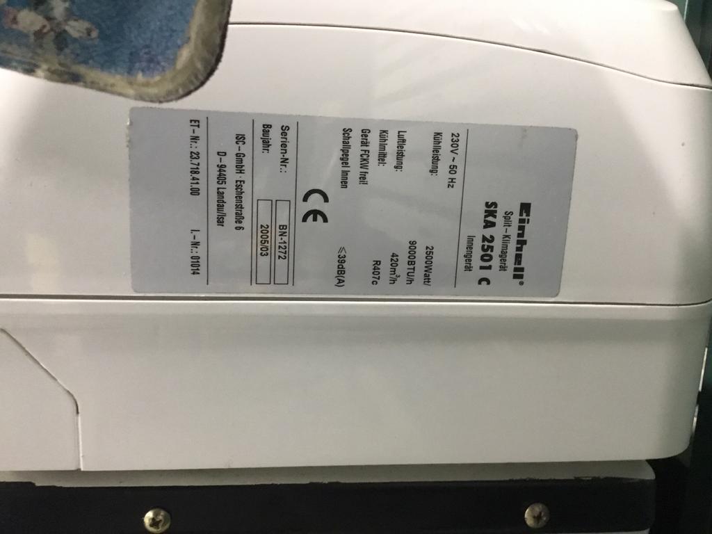 Airco, Witgoed en Apparatuur, Airco's, Ophalen, Minder dan 60 m³, 3 snelheden of meer, Zo goed als nieuw