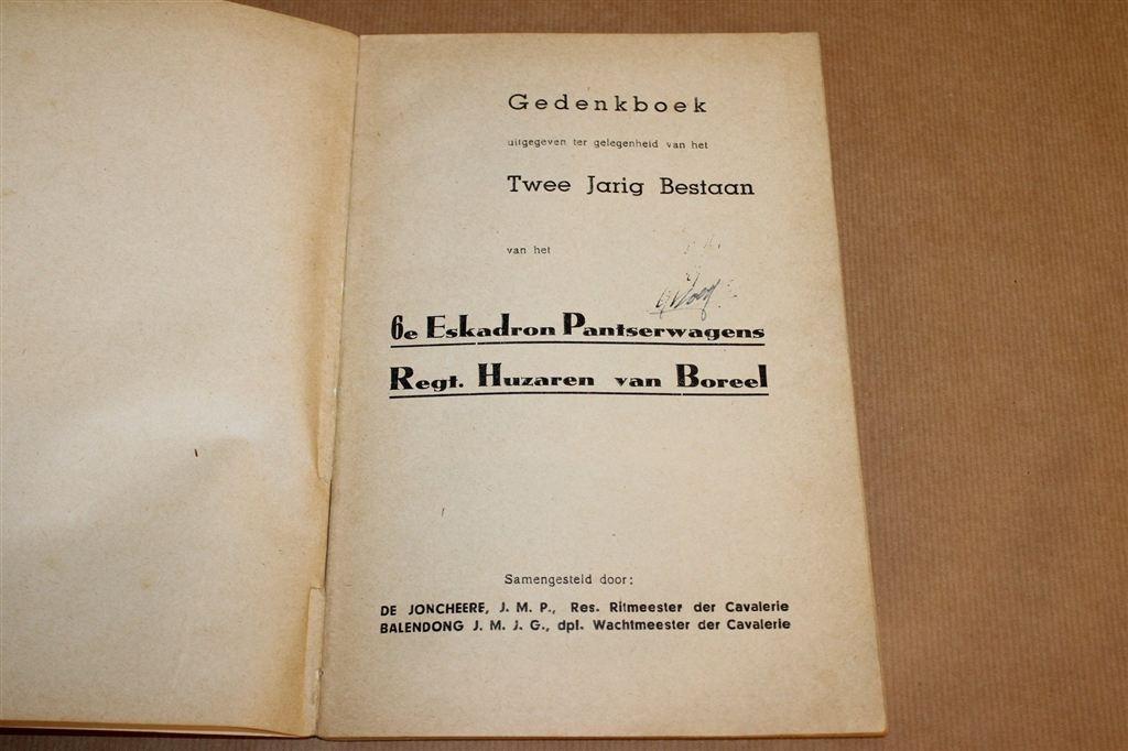 6e Eskadron Huzaren Boreel — NL-Indië, Zeldzaam 1948, -, -, Ophalen of Verzenden, Landmacht