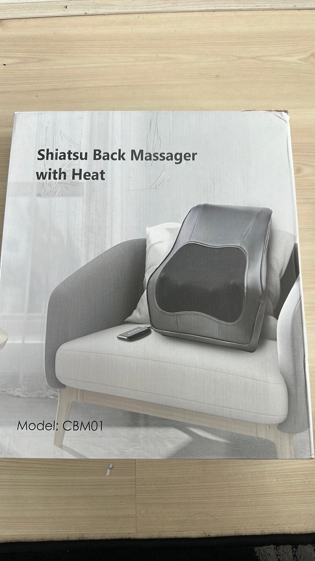 Shiatsu Rugmassageapparaat met Warmte - Model CBM01, Ophalen of Verzenden, Nieuw, Apparaat