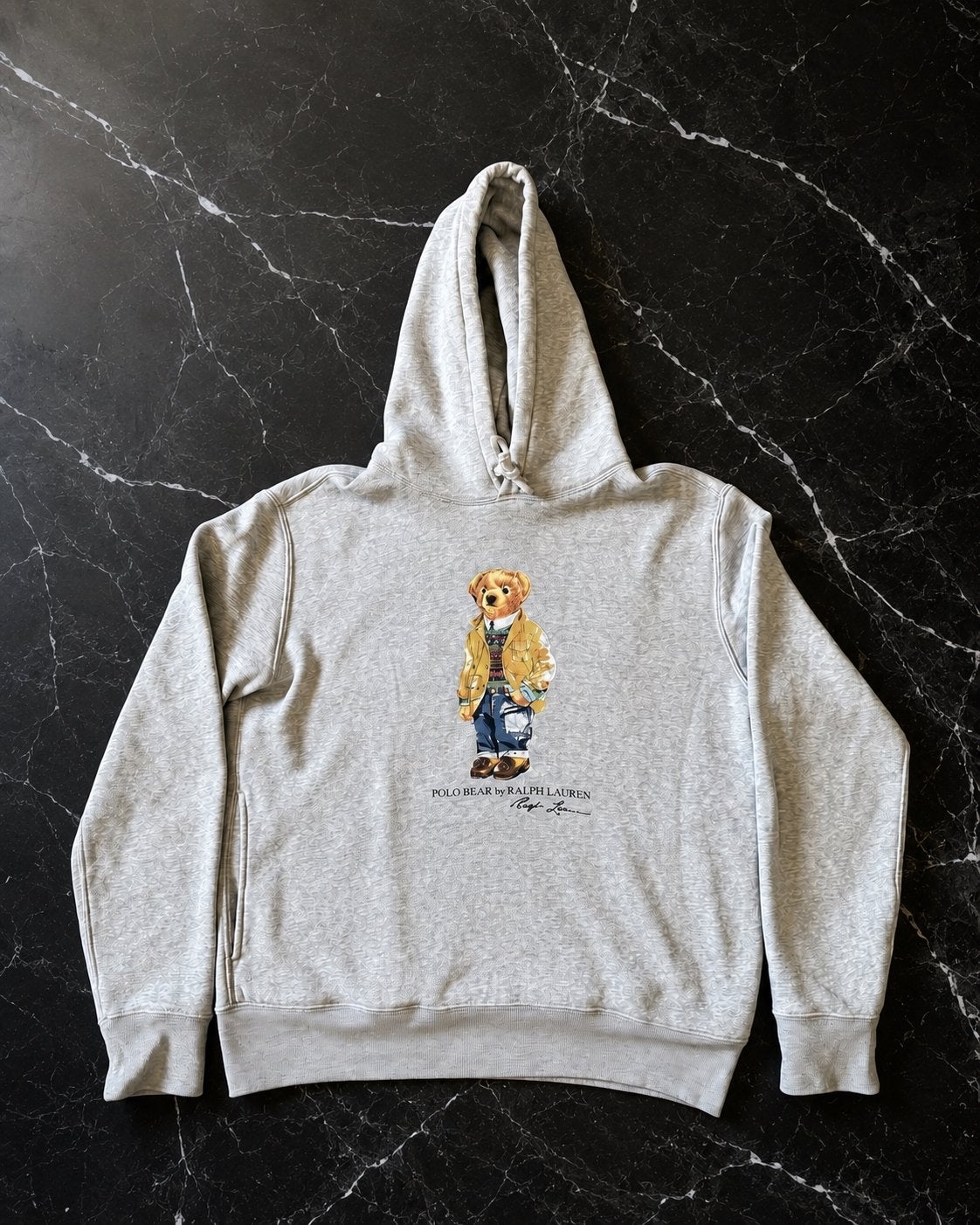 Ralph lauren polo beer trui, Ophalen of Verzenden, Zo goed als nieuw, Grijs
