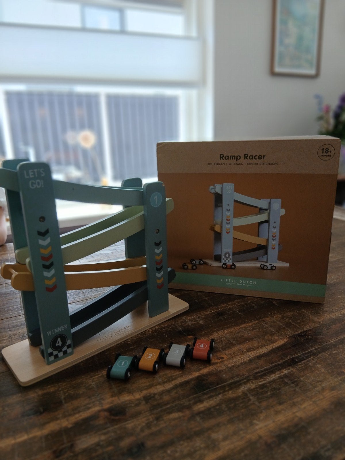 Little dutch houten autobaan zgan, Kinderen en Baby's, Speelgoed | Houten speelgoed, Ophalen of Verzenden, Zo goed als nieuw, Overige typen