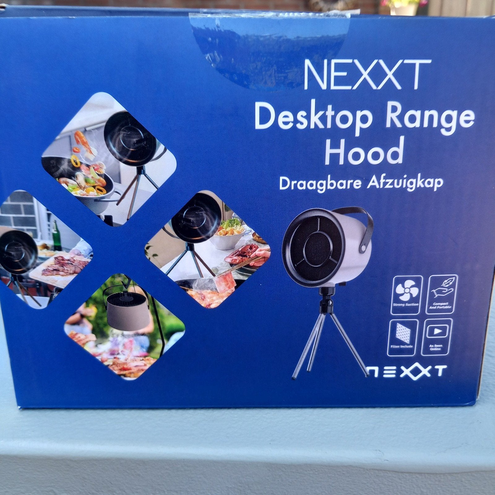 NEXXT Draagbare Afzuigkap - Desktop Range Hood, Ophalen, Minder dan 200 m³ per uur, Overige typen, Nieuw