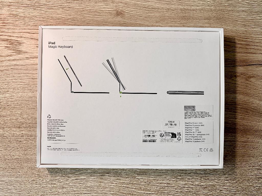 Apple Magic Keyboard for iPad Pro 11" - Black, IPad Pro 11-inch M4, 11 inch, Bescherming voor- en achterkant, Ophalen of Verzenden