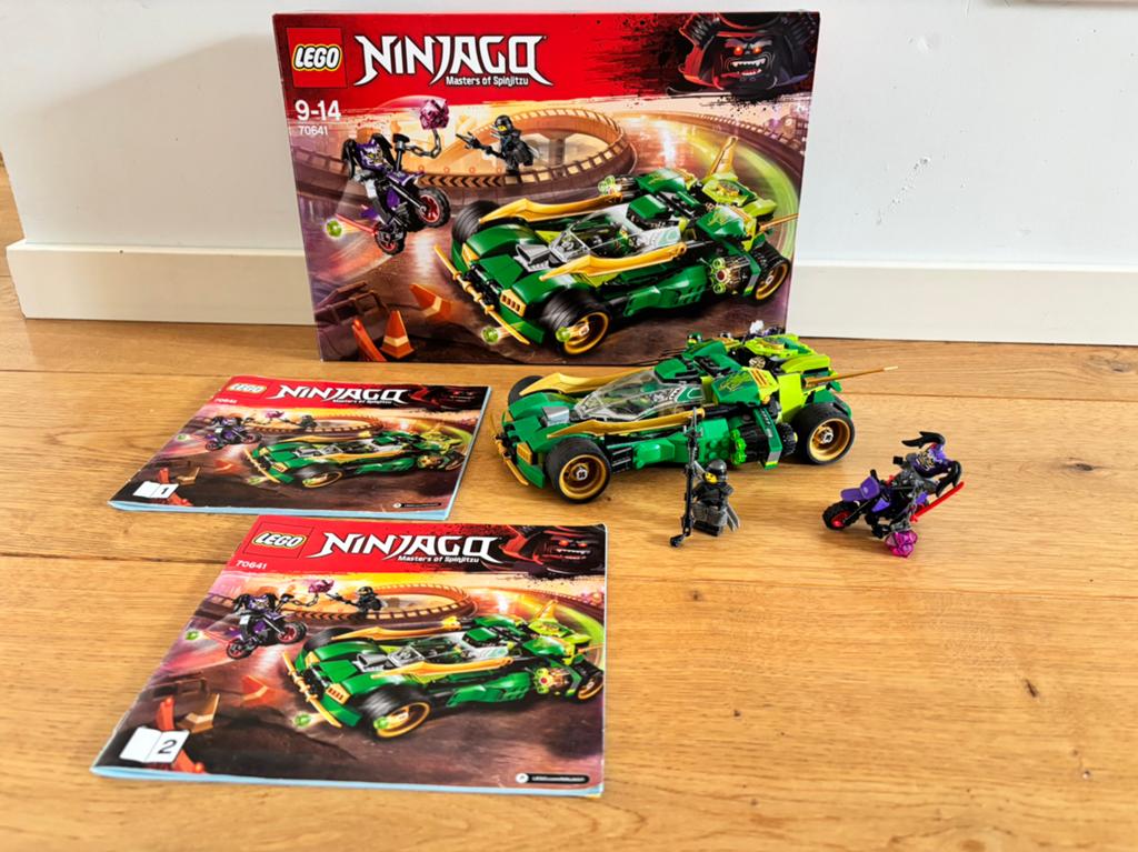 Lego Ninjago - 70641 - Ninja Nachtracer - met doos!, Lego, Ophalen of Verzenden, Zo goed als nieuw, Compleet