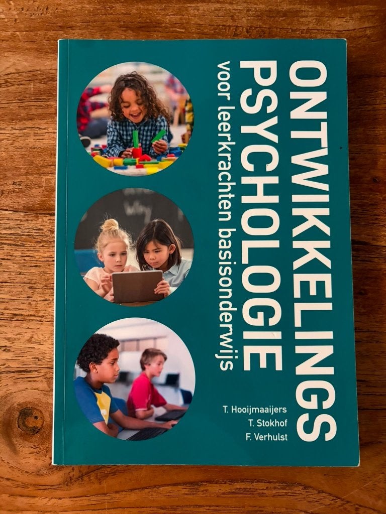 Ontwikkelingspsychologie voor leerkrachten basisonderwijs, Overige vakken, Ophalen of Verzenden, Zo goed als nieuw, T. Hooijmaaijers, T. Stokhof, F. Verhulst