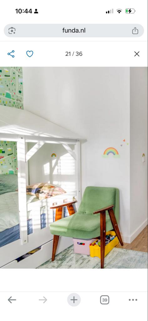 Vipack Kinderbed huisbed 90x200 met lade zonder matras, Ophalen, 85 tot 100 cm, Zo goed als nieuw, Matras