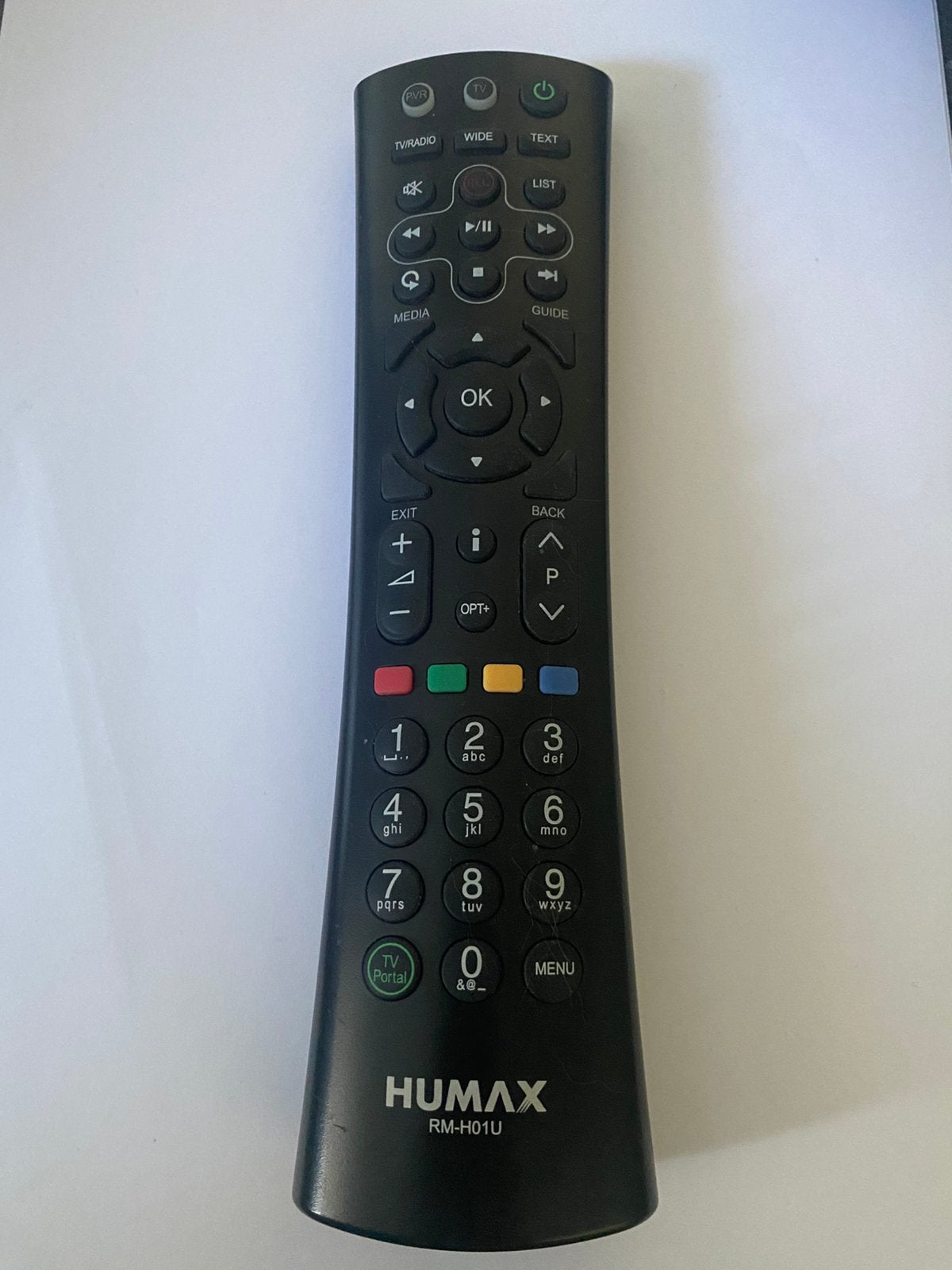 Originele Humax afstandsbediening model RM-H01U, Audio, Tv en Foto, Afstandsbedieningen, Ophalen of Verzenden, Zo goed als nieuw