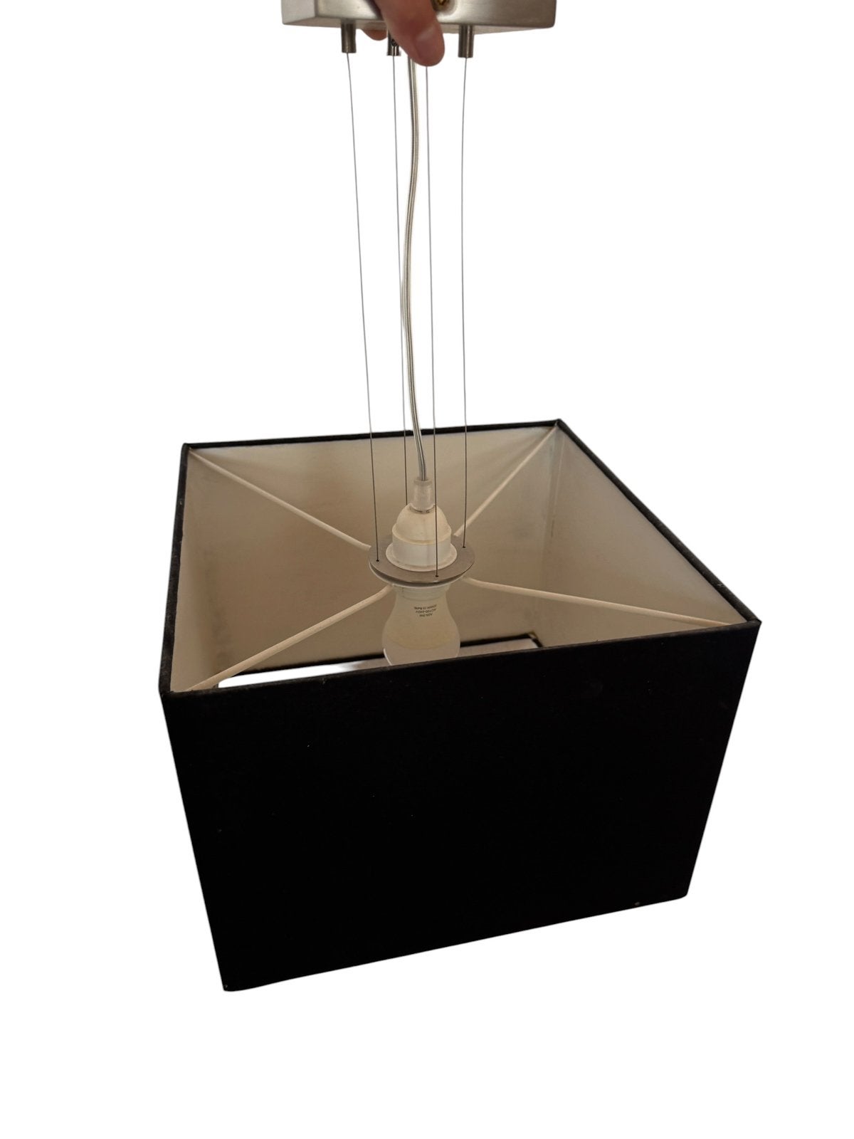 Sfeervolle zwarte hanglamp Kwantum – Modern & Industrieel!, Hanglamp, Zwart, Vierkant, Ophalen of Verzenden