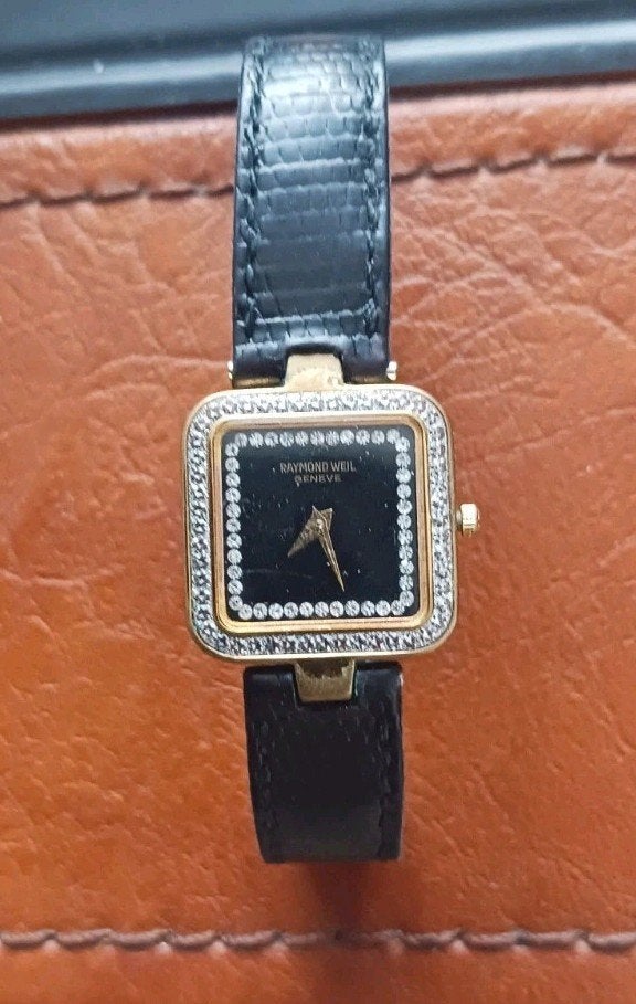 Raymond Weil Dameshorloge - Verguld met Strass, Ophalen of Verzenden, Gebruikt