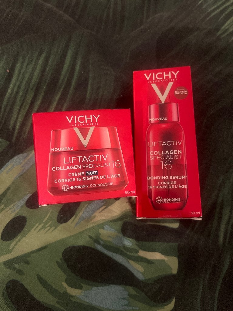 Vichy Liftactiv Collagen Specialist Nachtcrème & Serum, Ophalen of Verzenden, Nieuw, Gehele gezicht, Verzorging