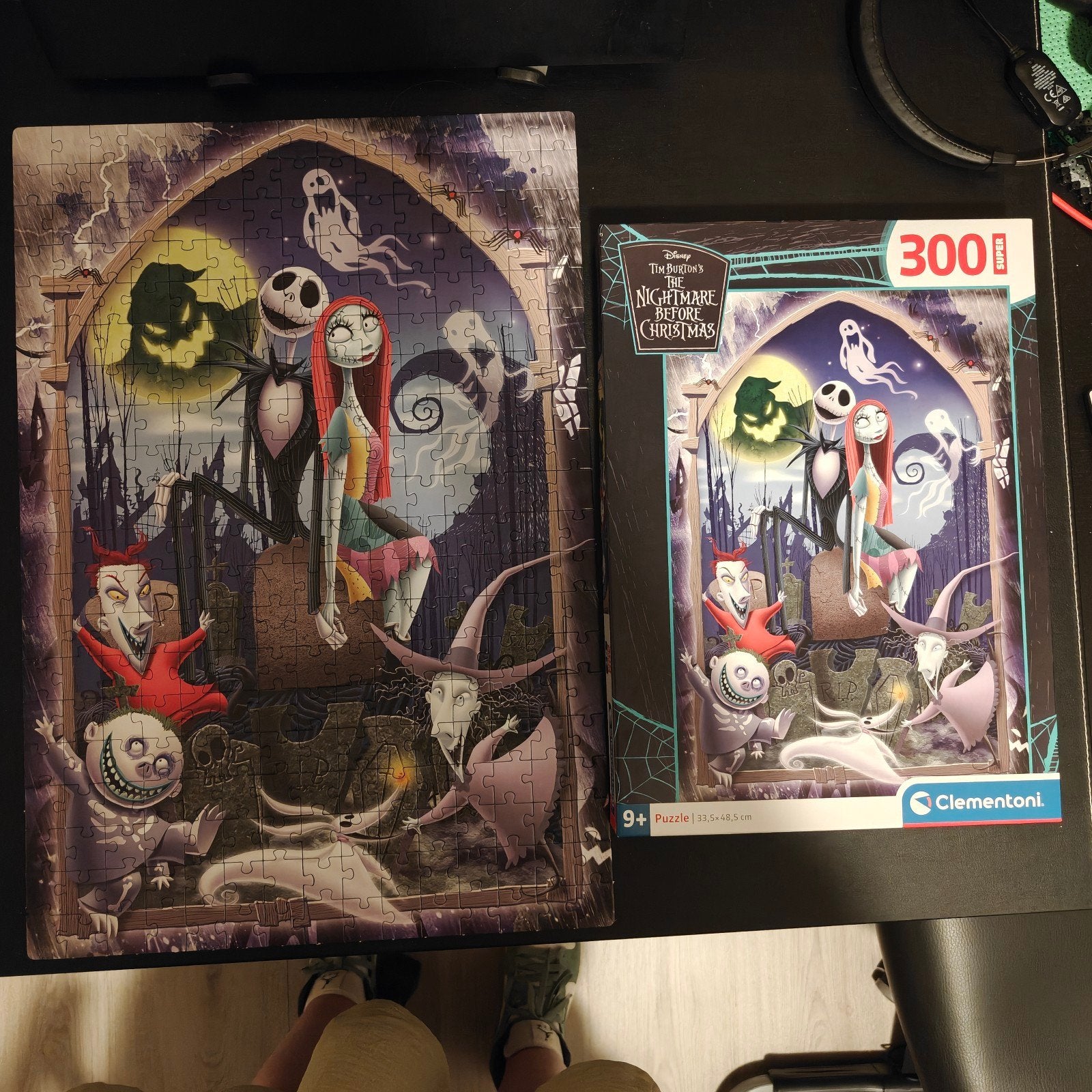 Disney The Nightmare Before Christmas Legpuzzel 300 stukjes, Ophalen of Verzenden, Minder dan 500 stukjes, Zo goed als nieuw, Legpuzzel