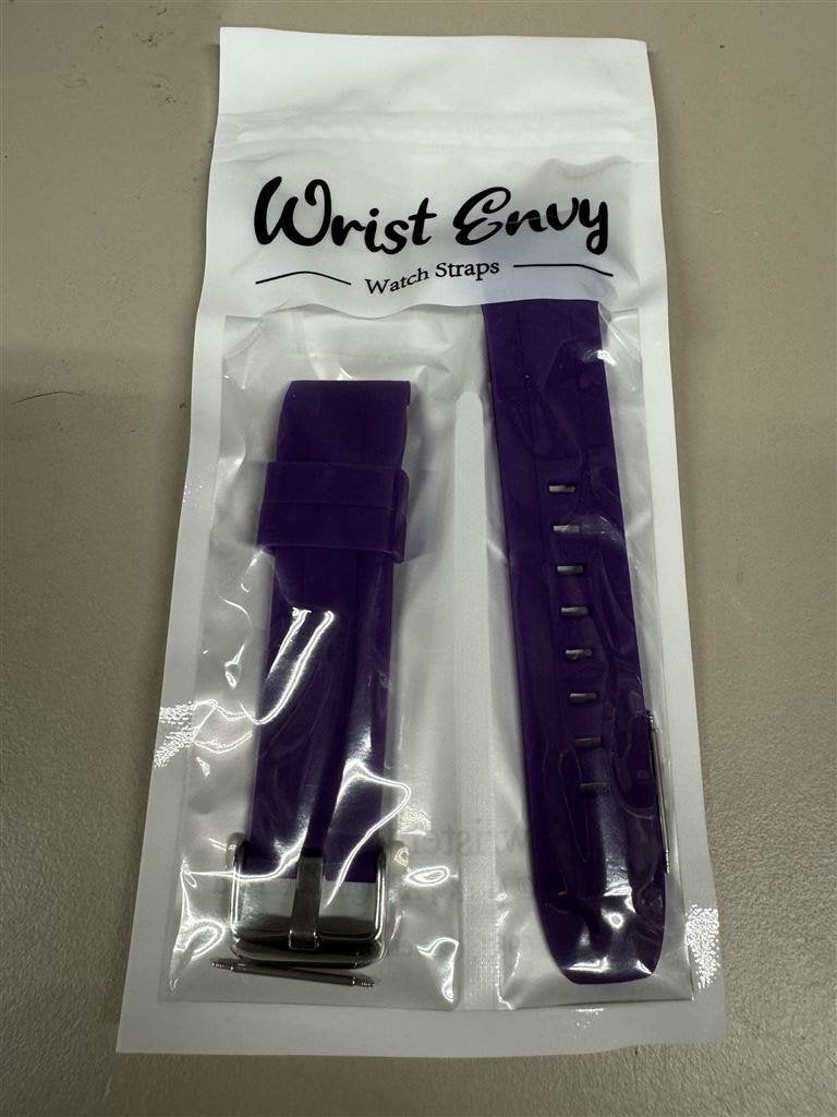 Horloge band - Curved End Watch Strap Band Premium Silicone, Ophalen of Verzenden, Nieuw, Zilver