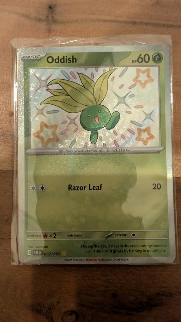 Oddish - PAF 92, Ophalen, Nieuw, Losse kaart, Foil