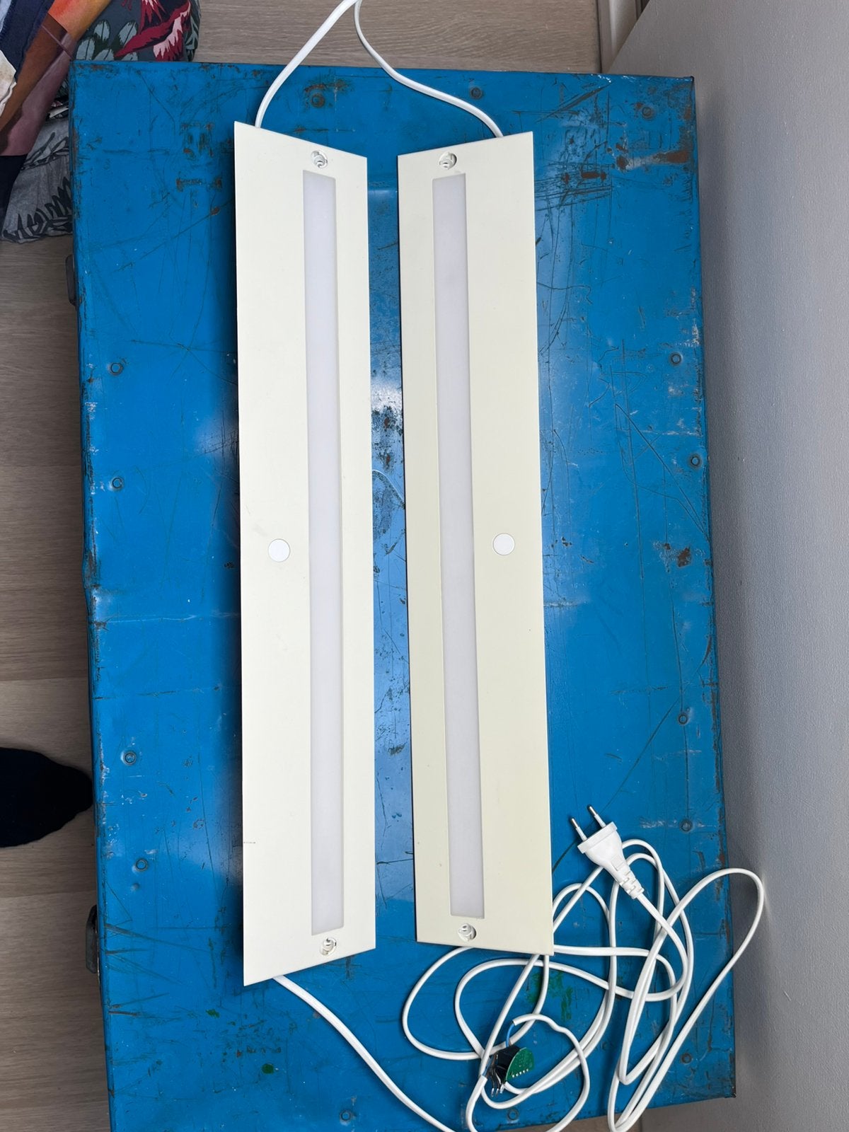 Ikea Slagsida led keukenverlichting 2x60cm, Ophalen, Wit, Gebruikt, Kunststof