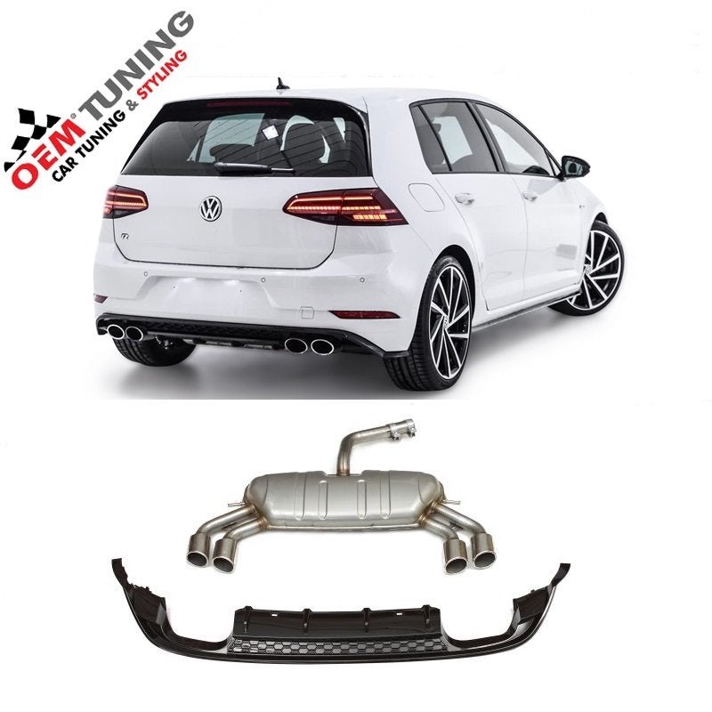 Diffuser & Uitlaat Golf 7.5 R‑Look 2017‑2020