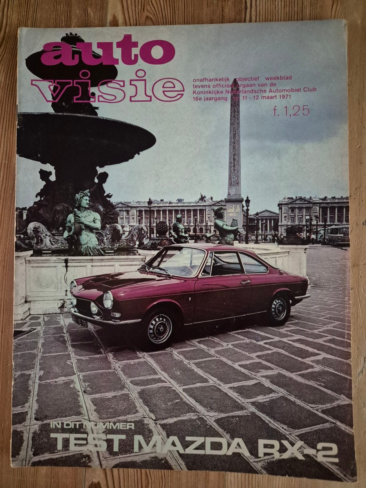 Auto Visie Magazine 12 Maart 1971 - Test Mazda RX-2, Ophalen of Verzenden, Gelezen, Overige typen
