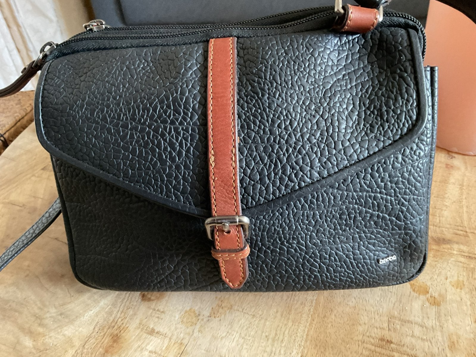 Berba crossbody tasje, Ophalen of Verzenden, Zo goed als nieuw, Blauw, Schoudertasje
