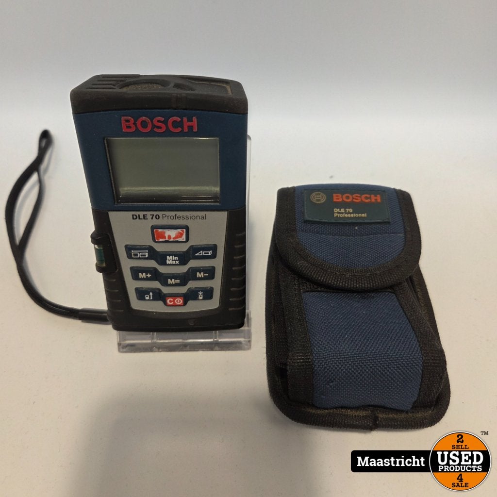 Bosch DLE70  Professionele laser afstand meter, Doe-het-zelf en Verbouw, Bosch, Gebruikt, Support@bosch.com, Robert Bosch GmbH
Robert-Bosch-Platz 1
70839 Gerlingen-SchillerhÃ¶he
Germany