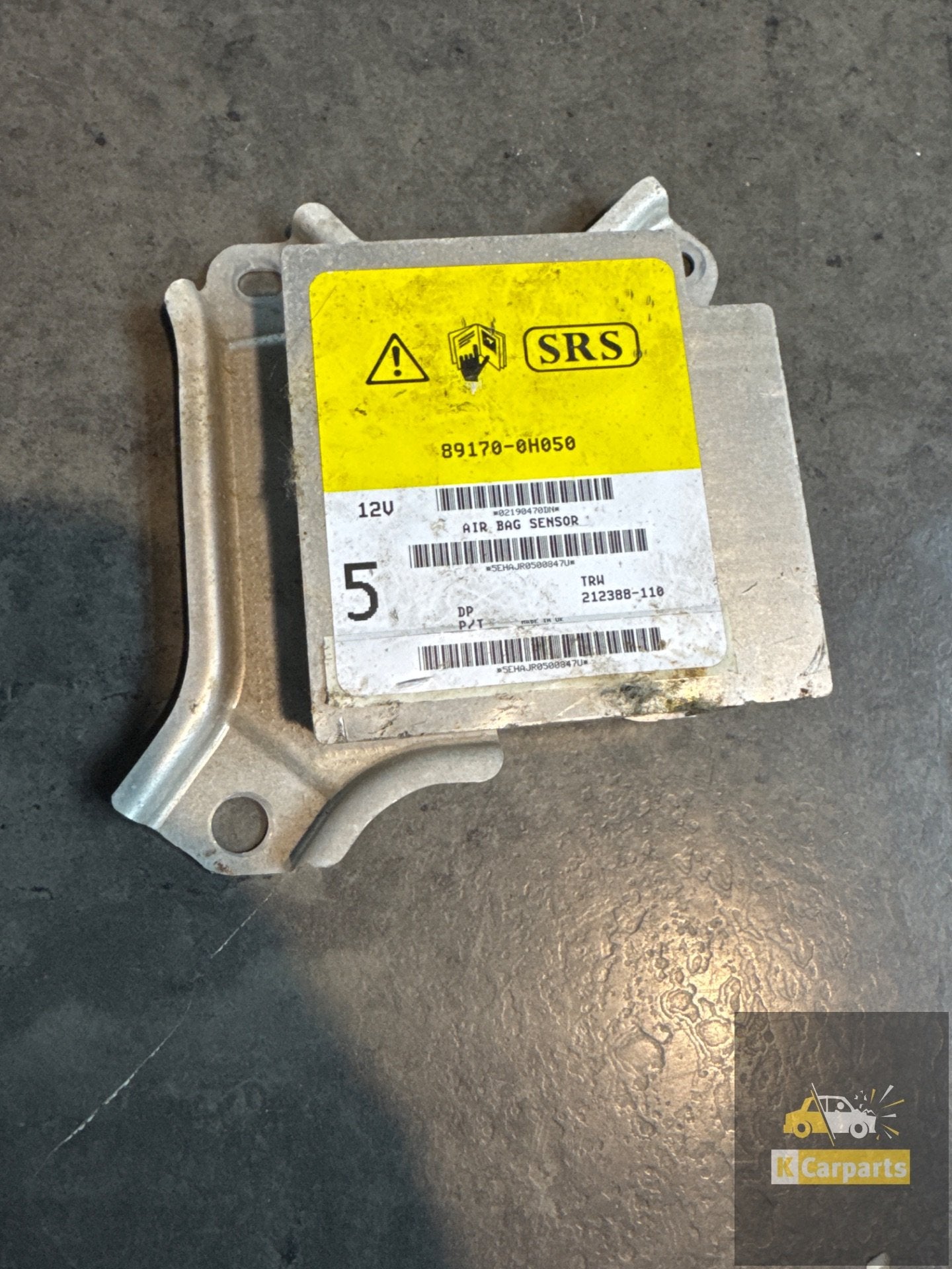 peugeot 107 citroen c1 toyota aygo airbag module 89170-0h050