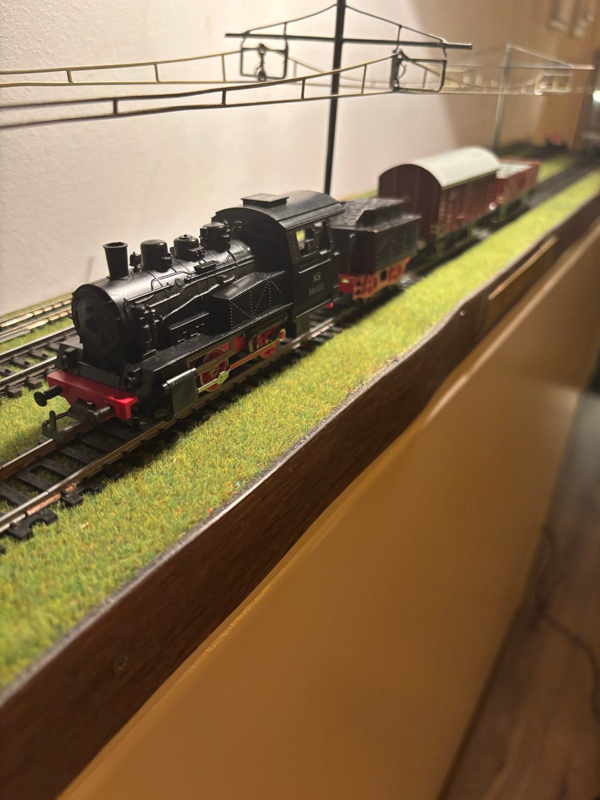 Lima stoomtrein met Fleischmann tender en wagons, Gelijkstroom, Ophalen of Verzenden, Lima, Gebruikt