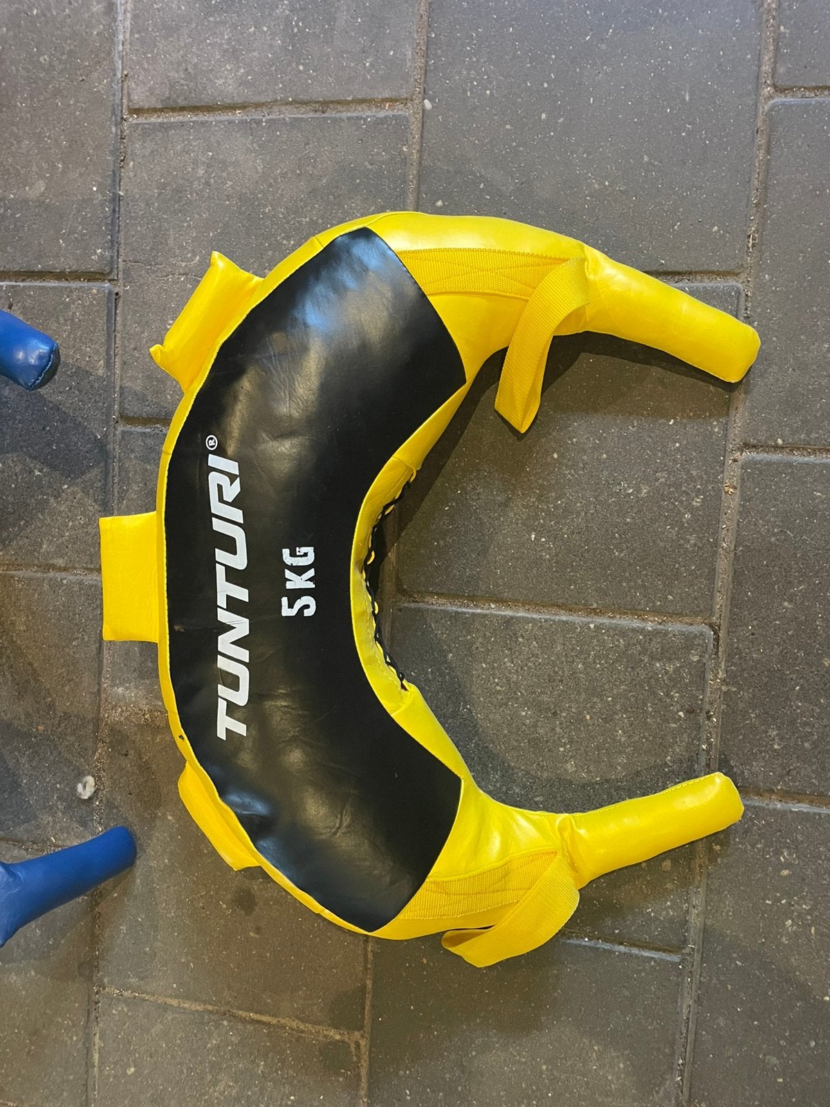 Tunturi Bulgarian bag 5kg en 15kg en twee halters, Sport en Fitness, Fitnessmaterialen, Ophalen, Gebruikt, Overige typen