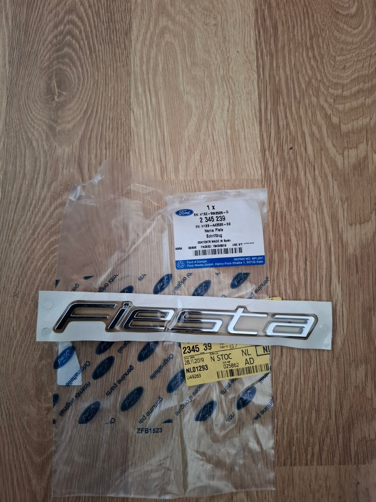 Fiësta embleen Ford achterklep, Ophalen of Verzenden