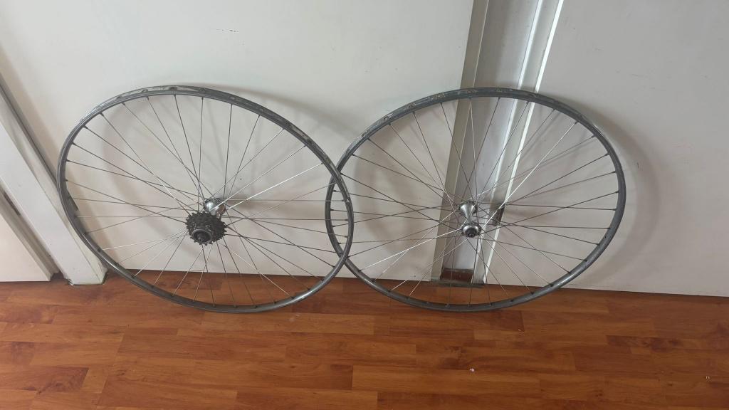 Retro 6-speed tubewielen Campagnolo Naven, Ophalen of Verzenden, Gebruikt, Racefiets, Wiel
