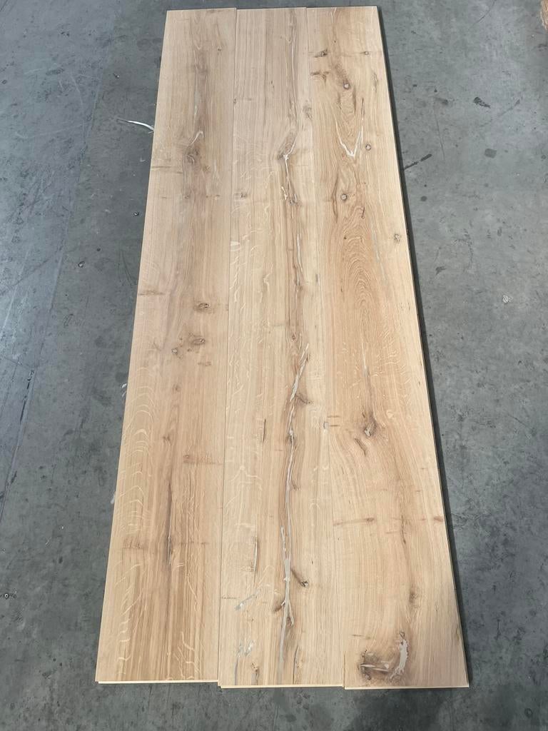 Eiken houten vloer lamelparket vloer 26cm breed rustiek!, Parket, Nieuw, Ophalen of Verzenden, Nieuw