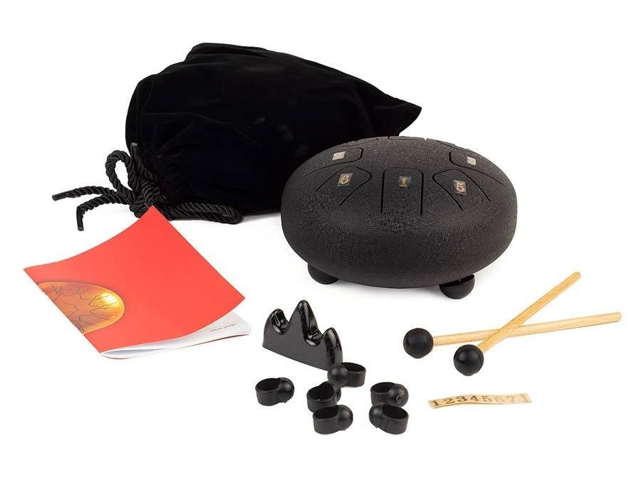 HTD0608/RB |Hayman stalen tongdrum 6" grof zwart, ., Nieuw, Ophalen of Verzenden, Melodische percussie