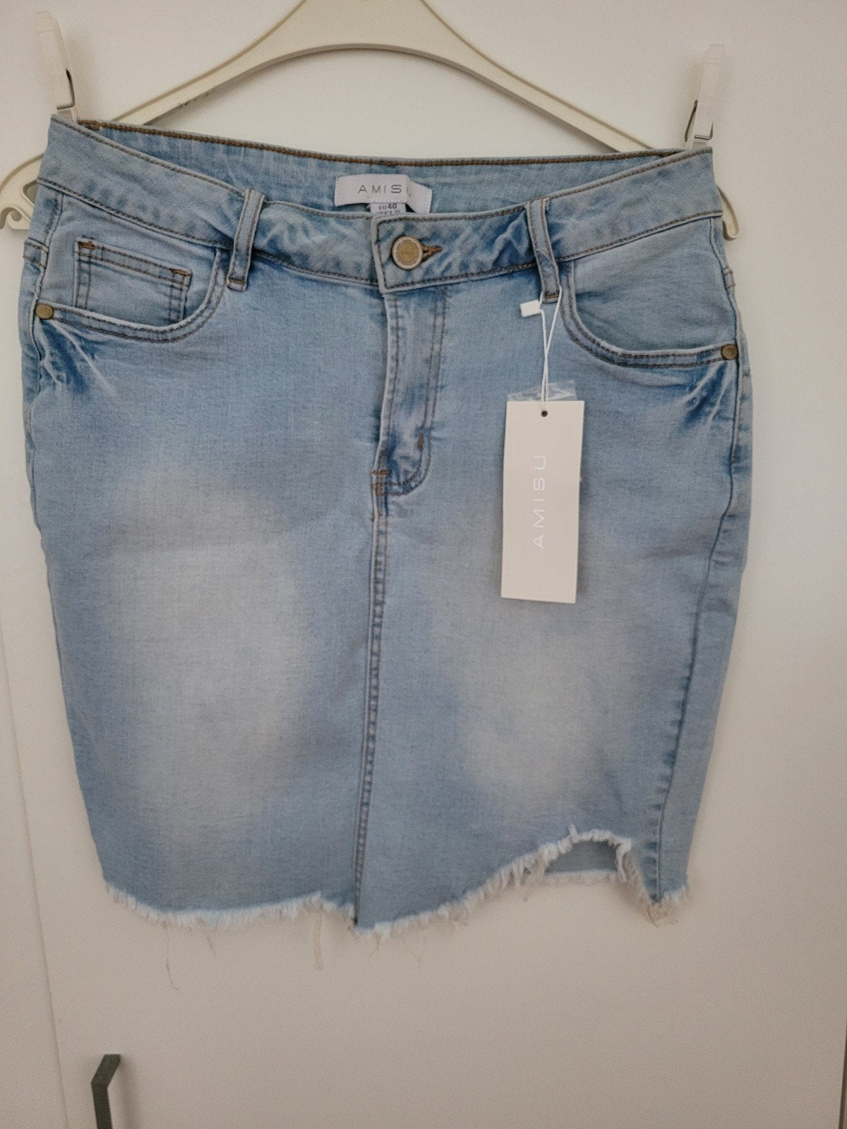 AMISU spijkerrok maat 40, Kleding | Dames, Maat 38/40 (M), Blauw, Nieuw, Ophalen of Verzenden