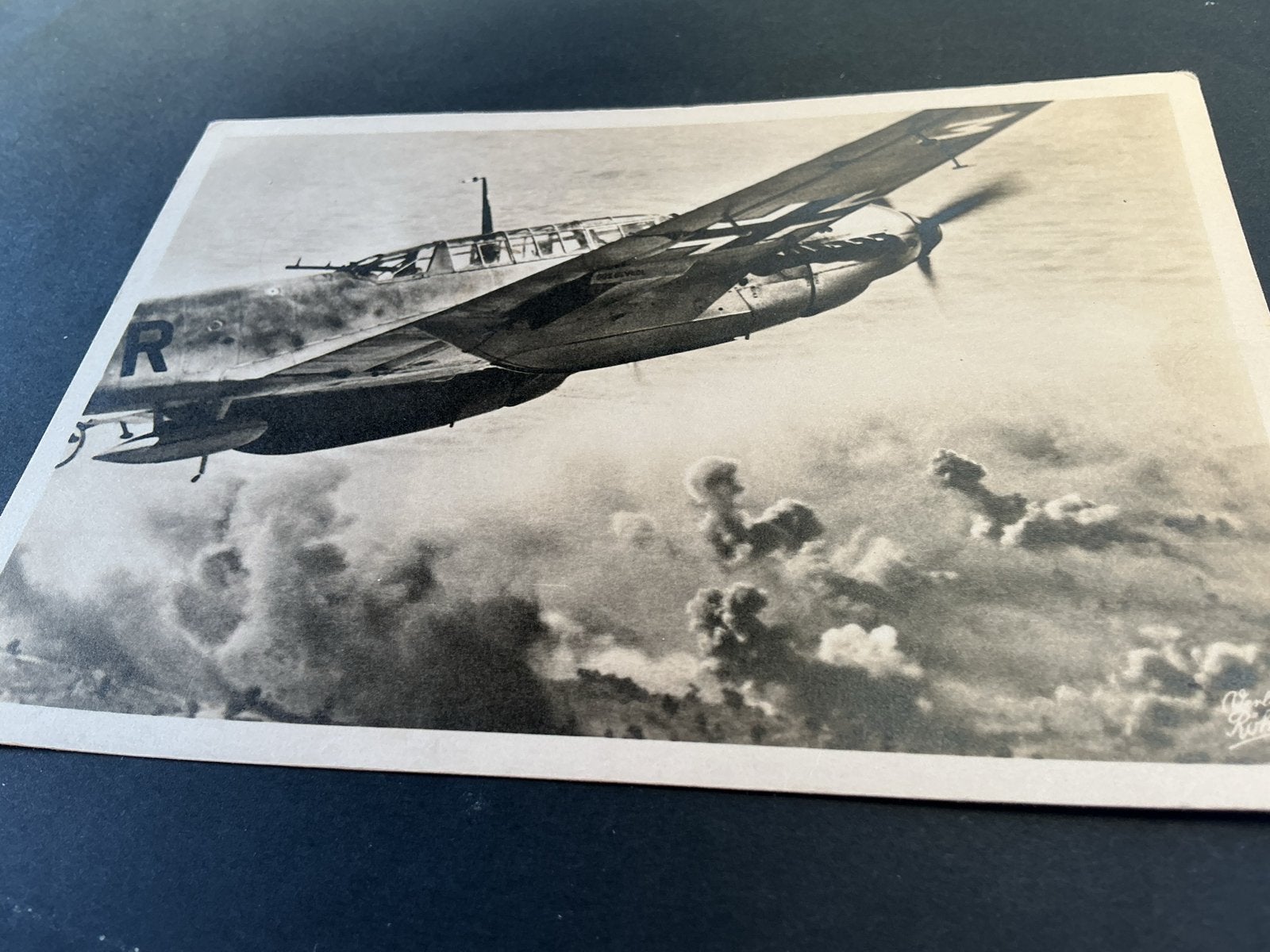 Zeldzame Messerschmitt Me 110 Ansichtkaart WOII, Verzamelen, Militaria | Tweede Wereldoorlog, Verzenden, Duitsland, Foto of Poster