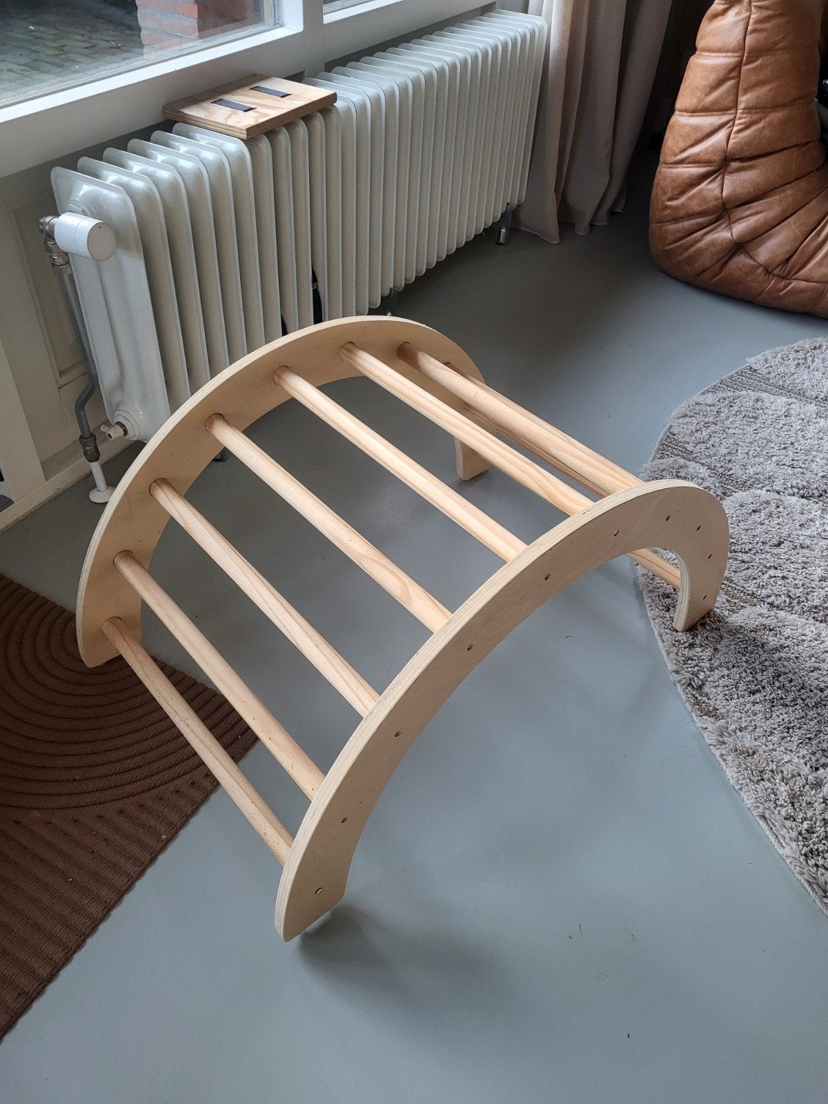 Houten klimrek/schommelboog voor kinderen, Kinderen en Baby's, Ophalen, Zo goed als nieuw