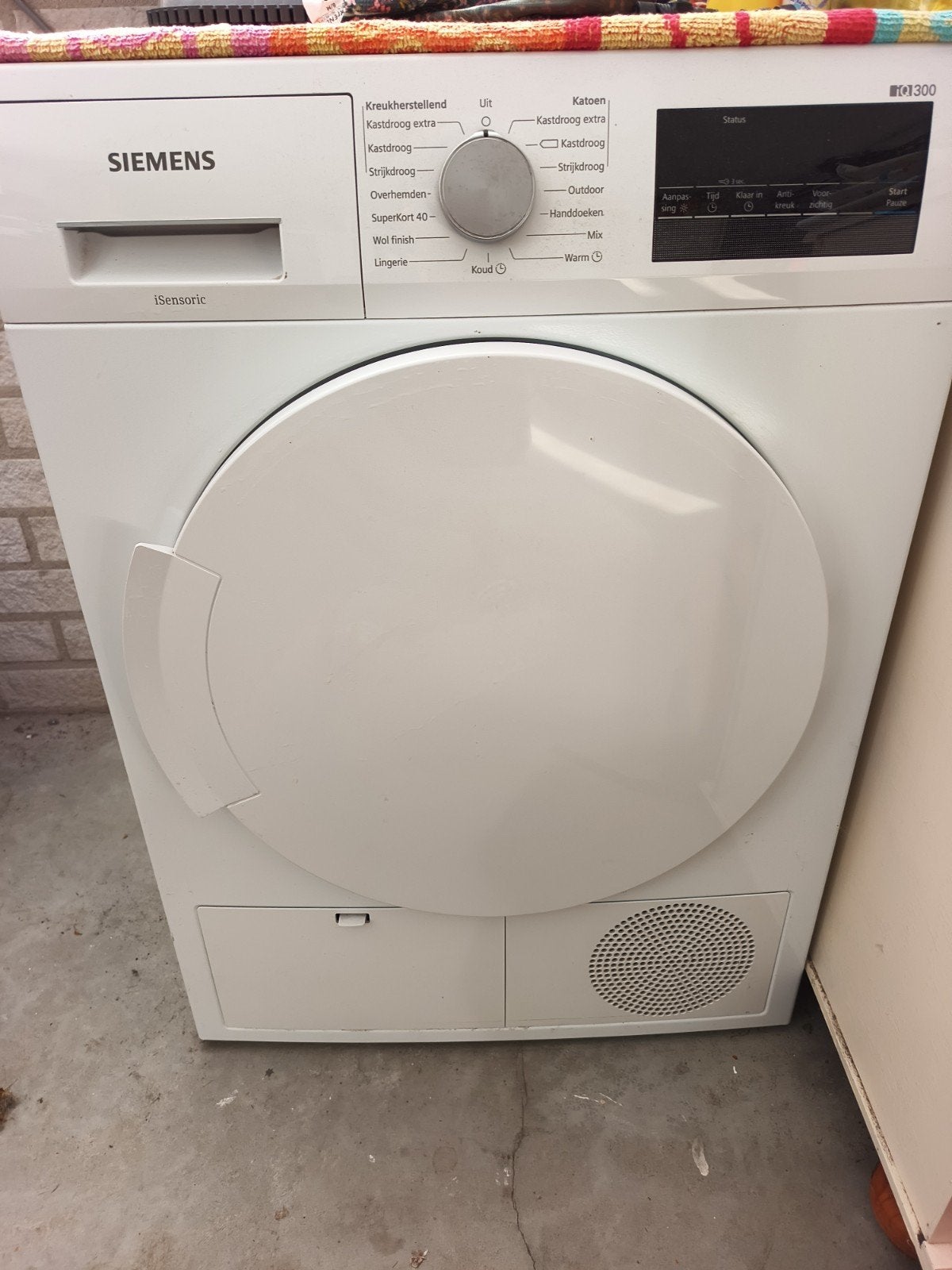 Siemens wasdroger WT43H201NL, Witgoed en Apparatuur, Wasdrogers, Ophalen, 6 tot 8 kg, Gebruikt, 85 tot 90 cm