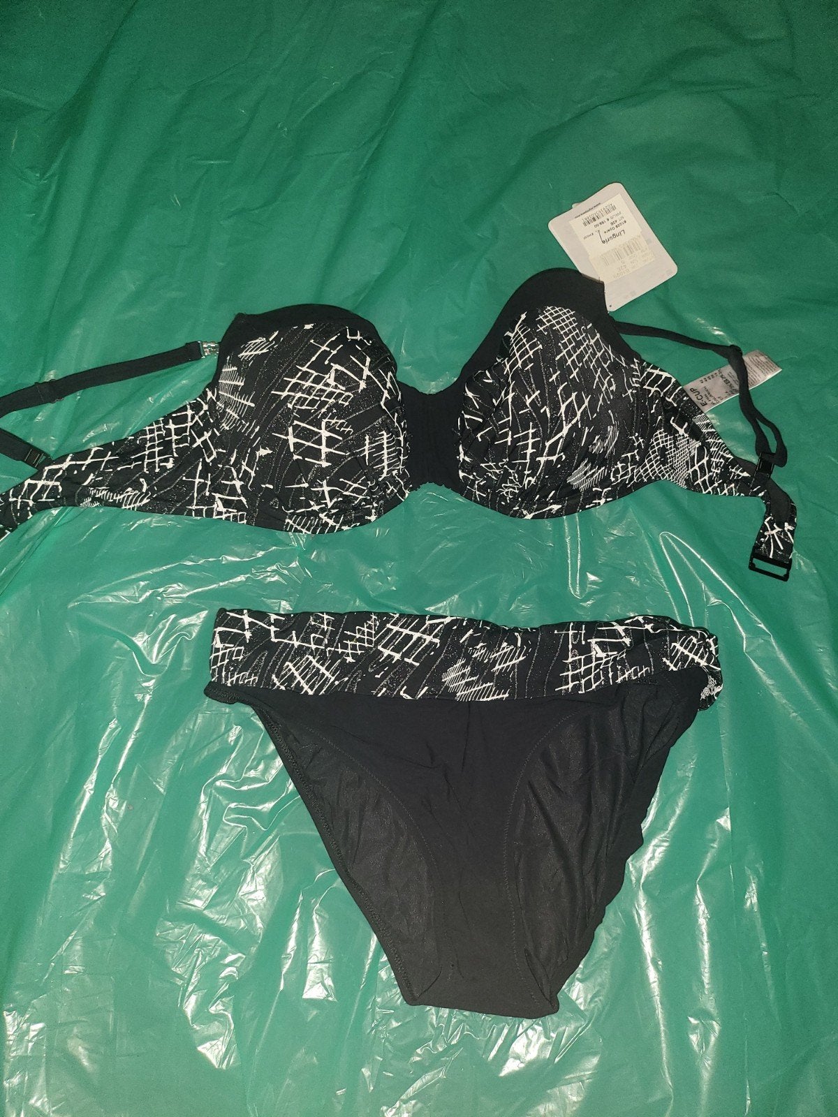 Nieuwe Opera bikini set, zwart-wit, maat 42E, Opera, Verzenden, Zwart, Nieuw