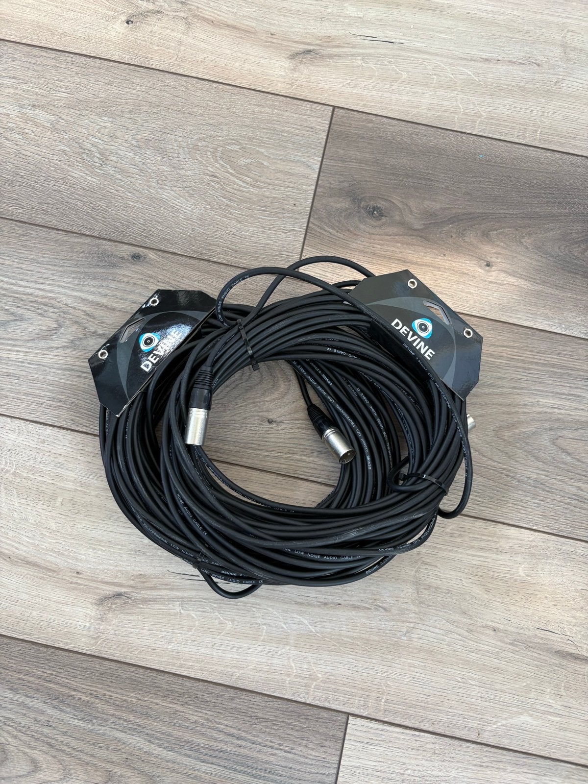 2x Devine XLR Audiokabel - 10m, Ophalen, Zo goed als nieuw, Apparatuur
