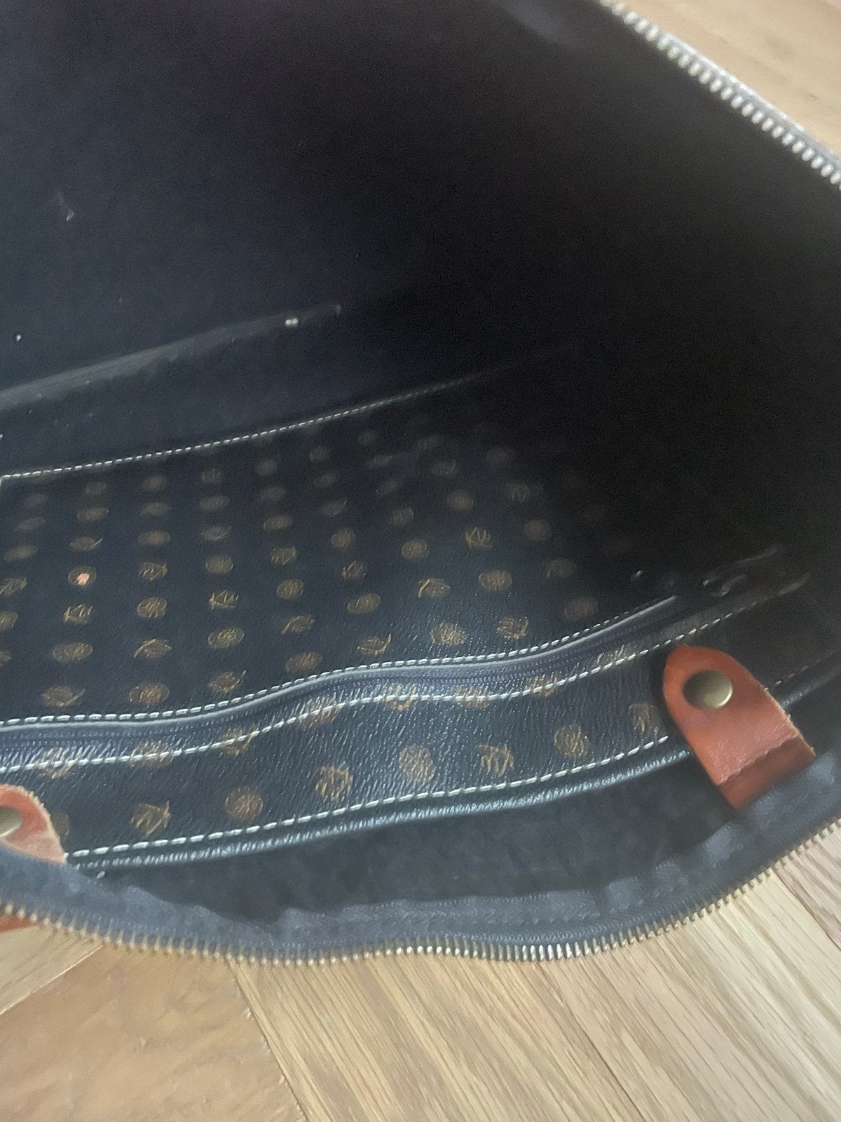 Kenza Shopper/Handtas - Bruin met logo print, Ophalen of Verzenden, Gebruikt, Bruin, Shopper