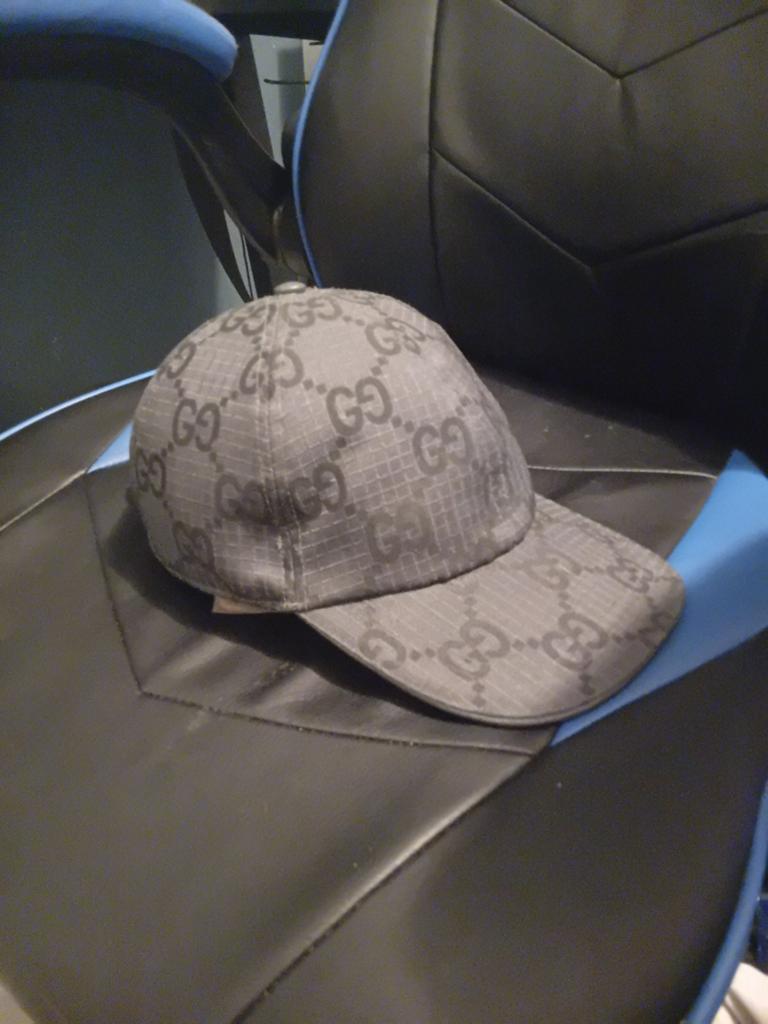 Gucci GG Monogram Pet - Zwart/Grijs, Kleding | Heren, Hoeden en Petten, Ophalen of Verzenden, Gedragen